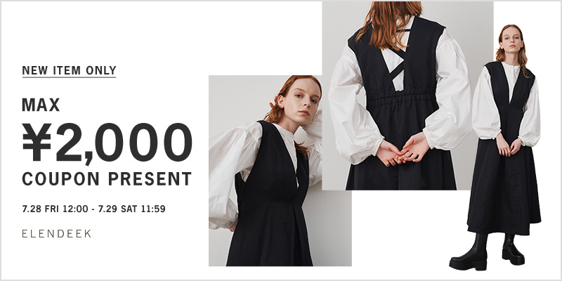 【FUJIKO×ELENDEEK】BICOLOR COMBINAISON ELENDEEK オールインワン 「FUJIKO×ELENDEEK」バイカラー