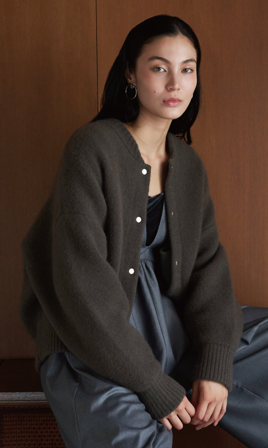 ✴︎ELENDEEK エレンディー ク　バッグフォルムデニムジャケット✴︎ 新品 ELENDEEK（エレンディーク）の「ワイドスリーブデニムジャケット